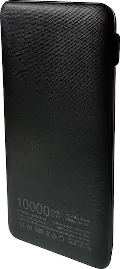KLGO KP-90 Power Bank 10000mAh με Θύρα USB-A Μαύρο