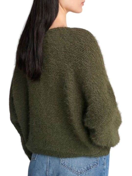 Attrattivo Women's Long Sleeve Sweater Green