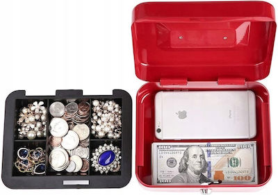 Korbi Cash Box with Lock Red 1052975119