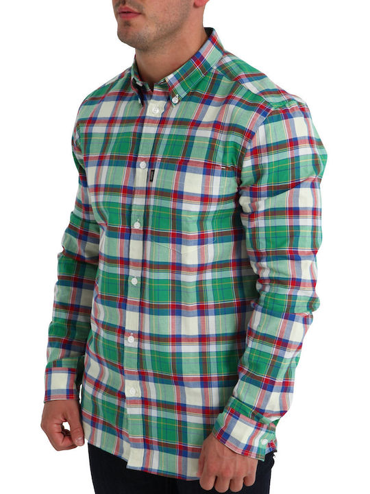 Wesc Men's Shirt Long Sleeve Cotton Polka Dot charcol