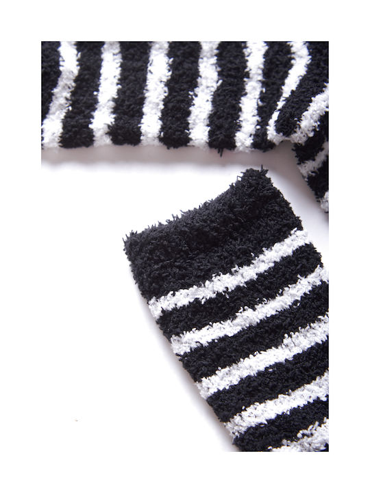 Comfort Women's Patterned Socks BLACK