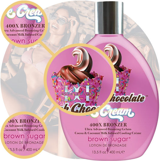 Brown Sugar Black Chocolate Ice Cream Self Tanning Cream Body Dark 400ml