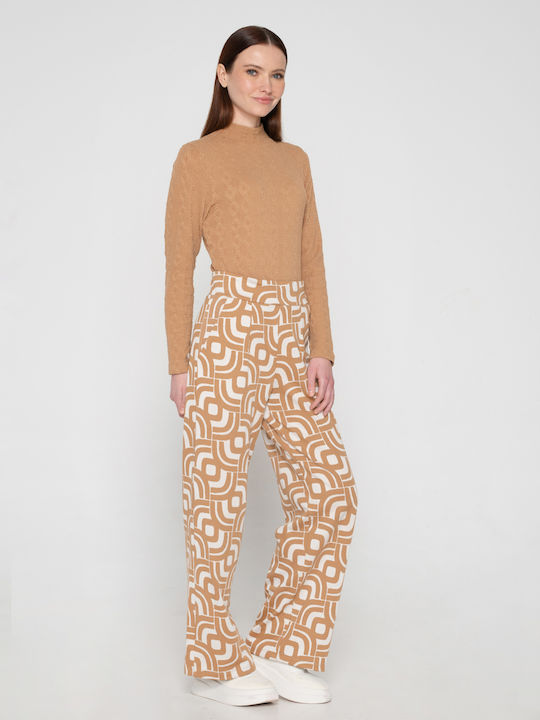 Frauen Bodysuit Rollkragen Mehrfarbig