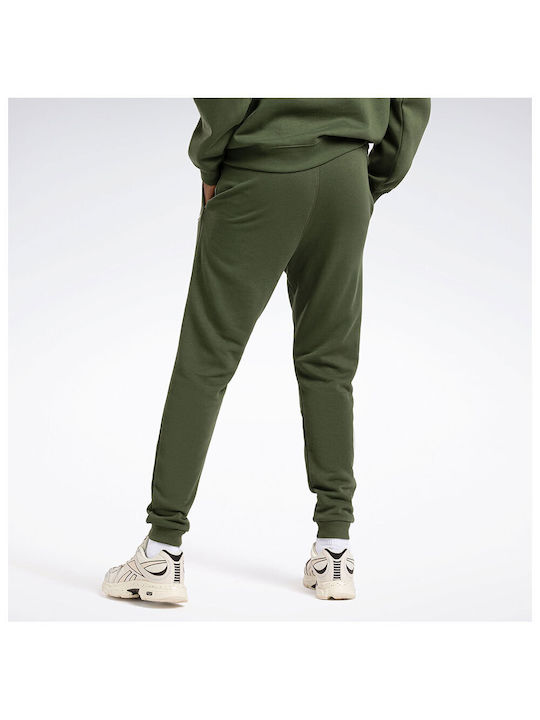 Reebok Identity French Terry Men's Sweatpants with Rubber Green