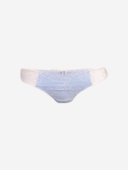 Norddiva Lace Underwear Set with Bralette & Brazil Blue