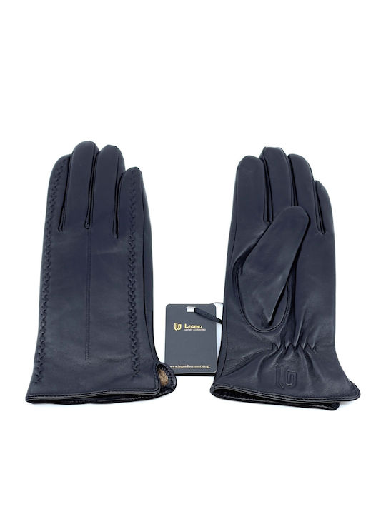 Women's Leather Touch Gloves Black