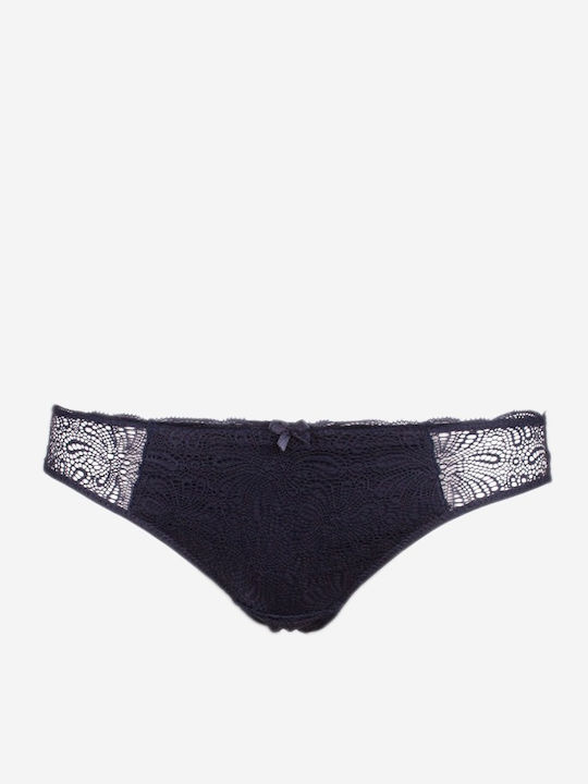 Norddiva Spitzen Unterwäsche-Set für Damen Bralette mit Brasilien Dark Blue
