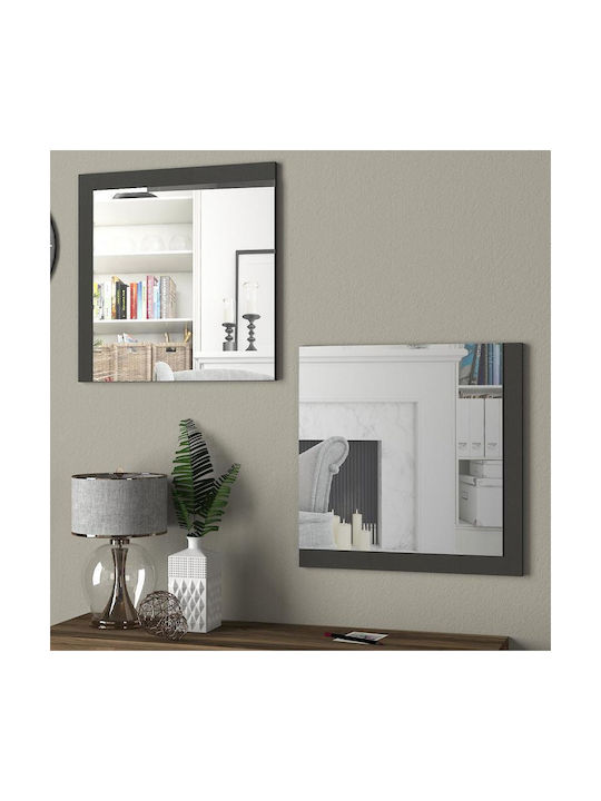 Fylliana Charles Wall Mirror with Gray Frame 1pcs