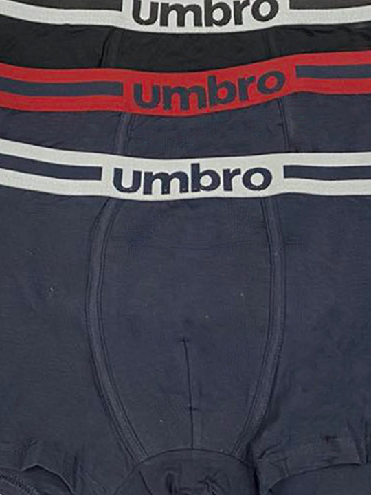 Umbro Herren Boxershorts Mehrfarbig 3Packung