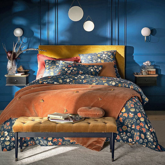La Redoute Interieurs Husă pentru Baza Patului Albastru 160x200cm 1buc 350151383_1763_40