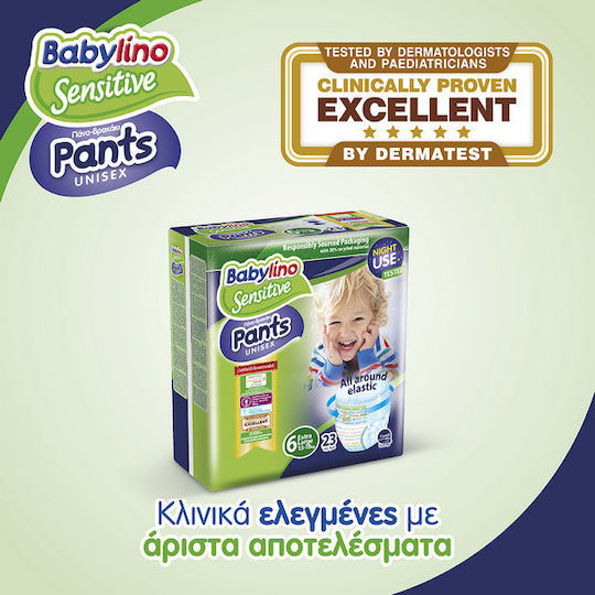 Babylino Diaper Pants Sensitive No 6 for 13-18kg 23 Pieces