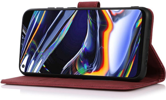 Khazneh Litchi Skin Texture Back Cover Leather Magnetic Red (Huawei Nova 11 Pro)