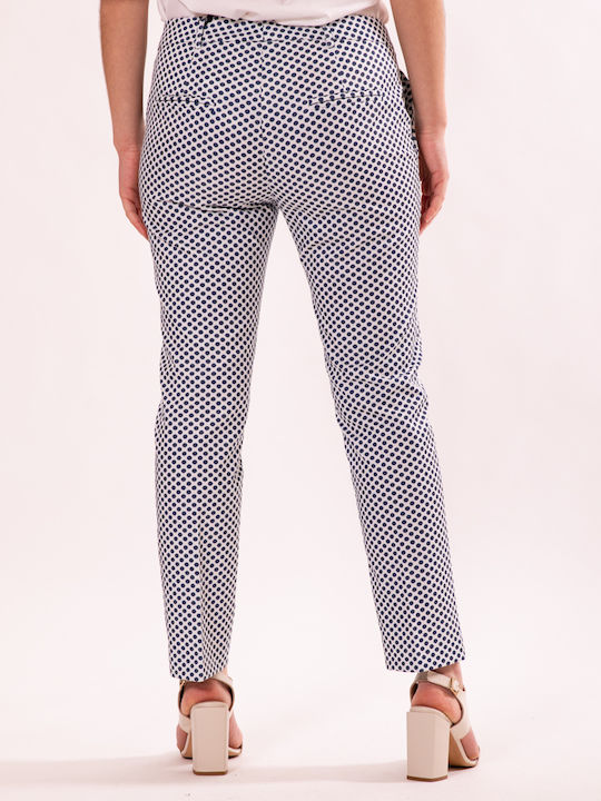Damen Stoff Hose Weiß
