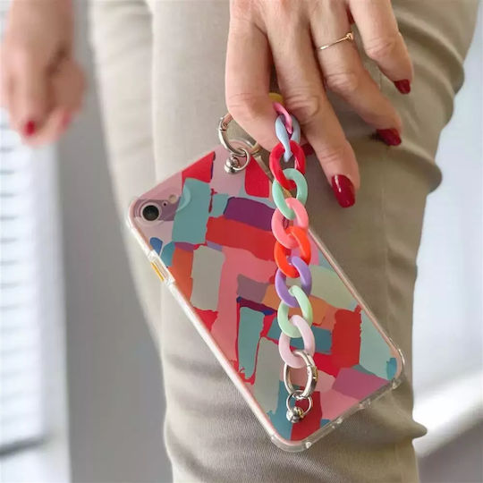 Hurtel Chain Back Cover Πλαστικό με Λουράκι Πολύχρωμο (Galaxy A32 4G)