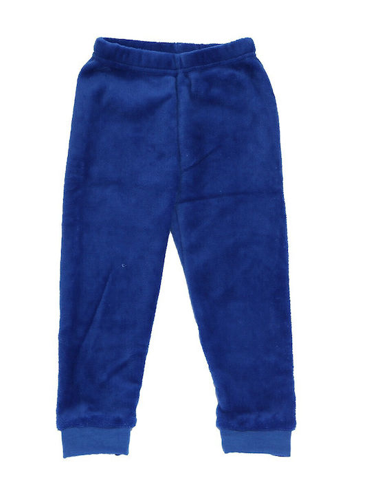 Marvel Παιδική Πιτζάμα Χειμωνιάτικη Fleece Σκούρο Μπλε