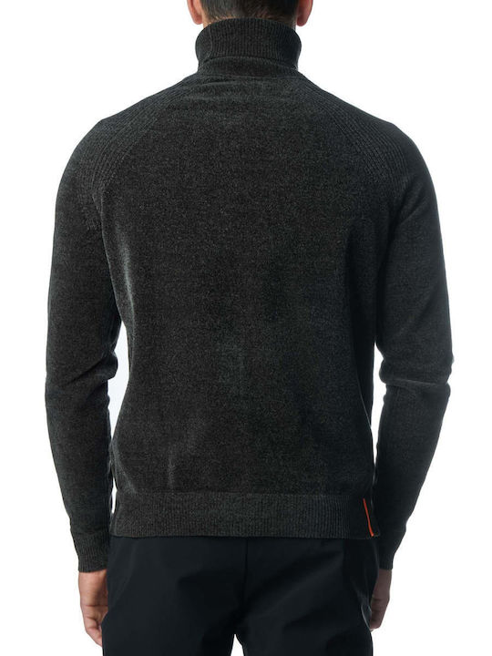 RRD Herren Langarm-Pullover Rollkragen Grün