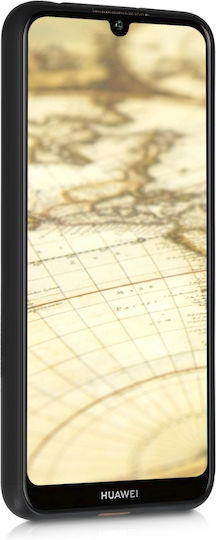 KWmobile Travel Outline Umschlag Rückseite Hölzern (Huawei Y6 Prime 2019)