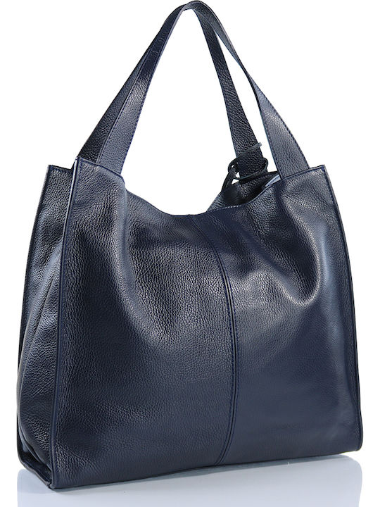 Passaggio Leather Leather Women's Bag Shoulder Blue