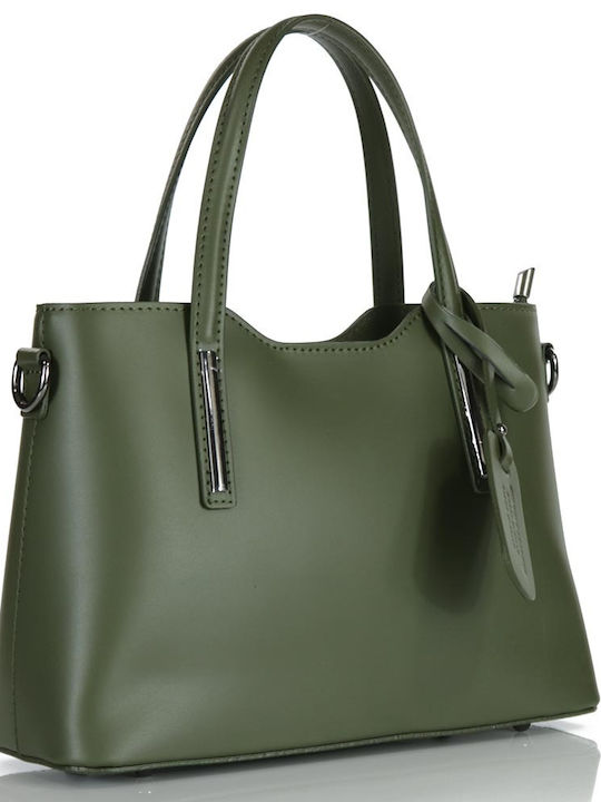 Passaggio Leather Leather Women's Bag Tote Handheld Green