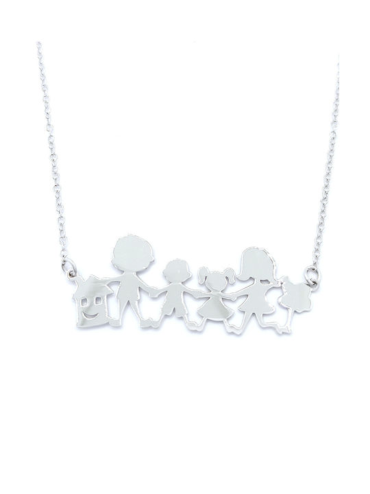 PS Silver Necklace Family from Silver