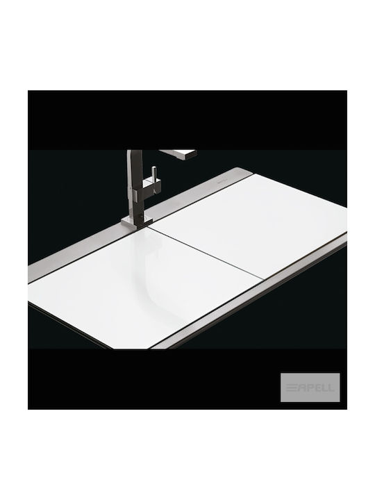 Apell Iris Ένθετος Νεροχύτης Inox Σατινέ Μ89.7xΠ51cm Ασημί