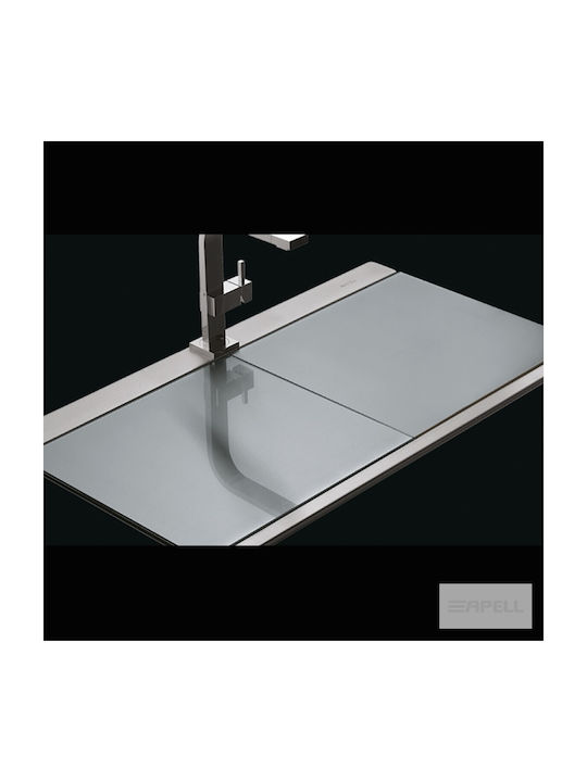 Apell Iris Ένθετος Νεροχύτης Inox Σατινέ Μ89.7xΠ51cm Ασημί