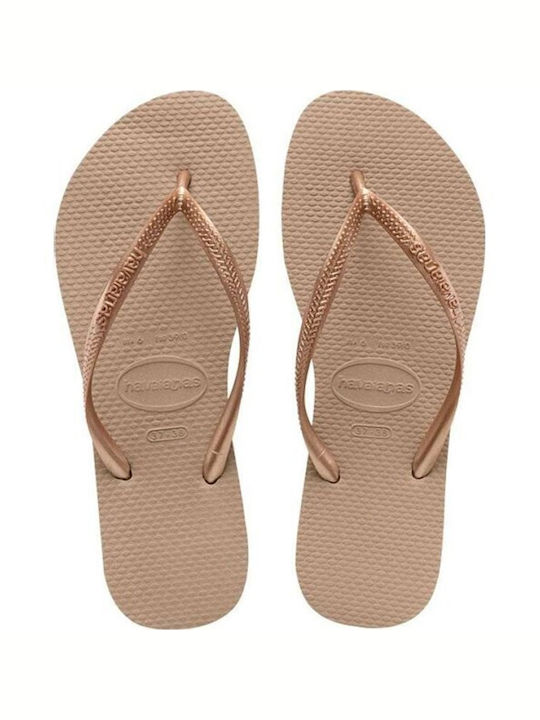 Havaianas Slim Papuci de plajă în Burgundy Culore