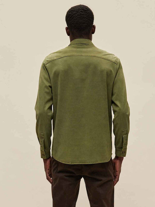 Langärmlig Hemd Khaki