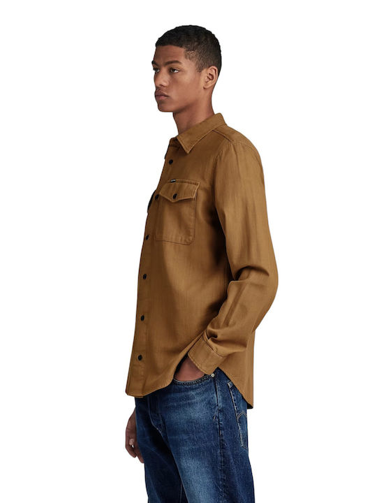 G-Star Raw Marine Cămașă Bărbătească Cu mânecă lungă Khaki