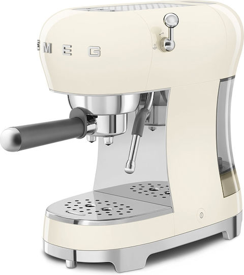 Smeg 1350W Налягане 15бар Cream ECF02CRUK