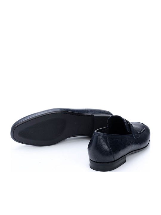 Men's Leather Moccasins Blue