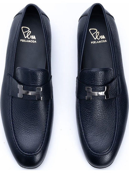 Men's Leather Moccasins Blue