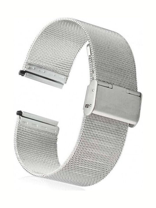Vitopoulos Metallic-Armband Silber 14mm