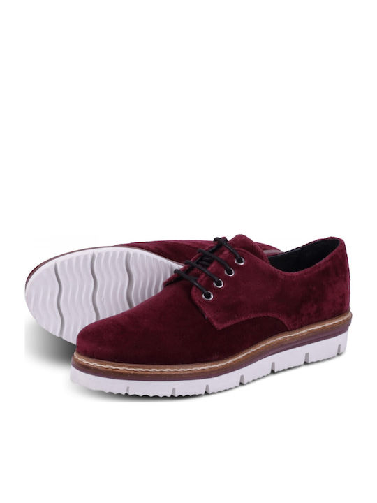 Γυναικεία Oxfords σε Μπορντό Χρώμα