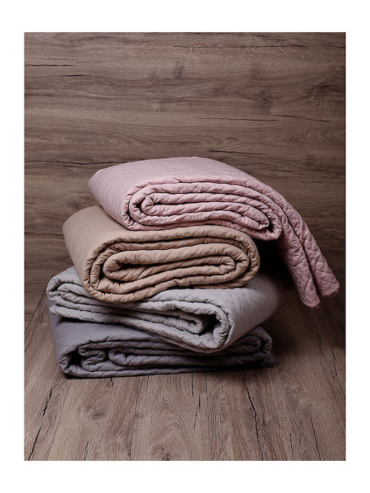 Sunshine Voielo Tagesdecke Einzelbett Light Grey 160x220cm