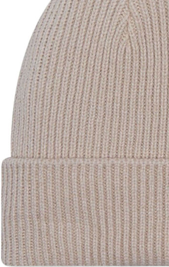 Beanie Beanie Knitted in Beige color