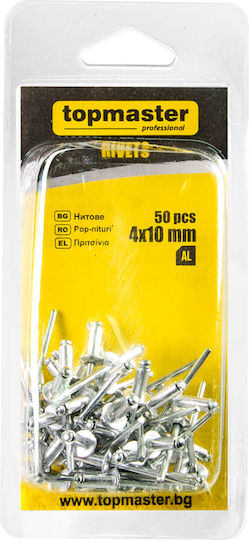 Topmaster Πριτσίνια Aluminium M4.8x25mm 40Stück