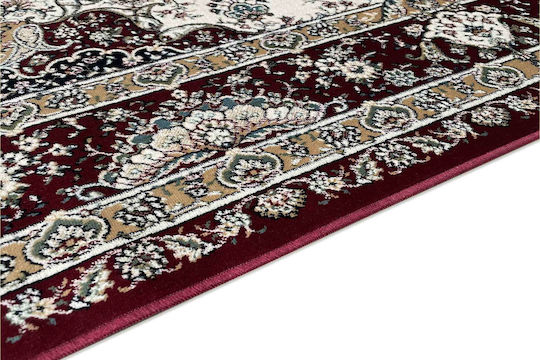 Bekas Carpets Royal Palace-s Modern Bedroom Rugs Set Red \ Beige 14708-6010 2pcs