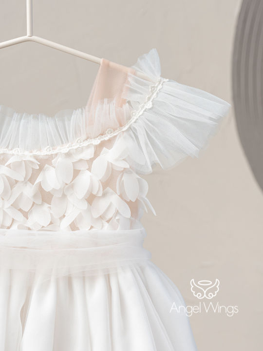 Angel Wings Βαπτιστικό Σετ Ρούχων