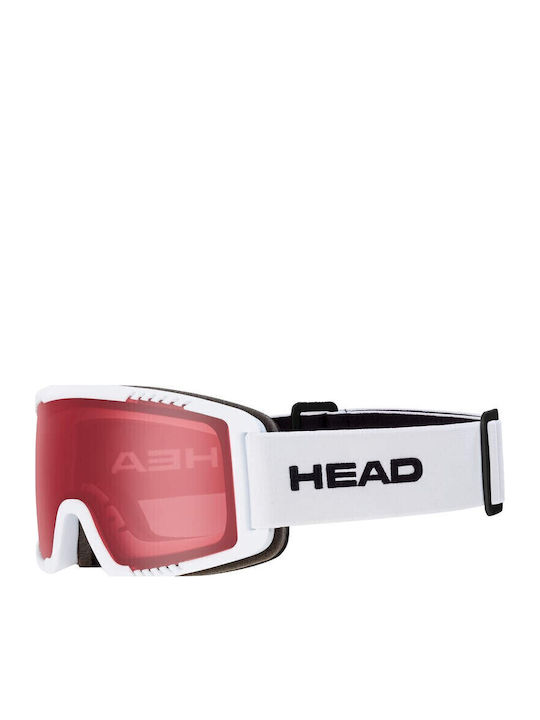 Head Μάσκα Σκι & Snowboard Παιδική Κόκκινη με Φακό σε Κόκκινο Χρώμα