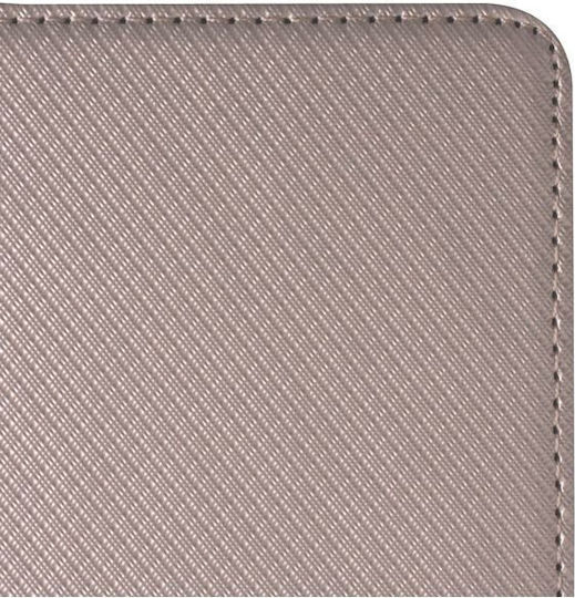 Forcell Smart Magnet Synthetic Leather Book Gold iPhone X / Xs
