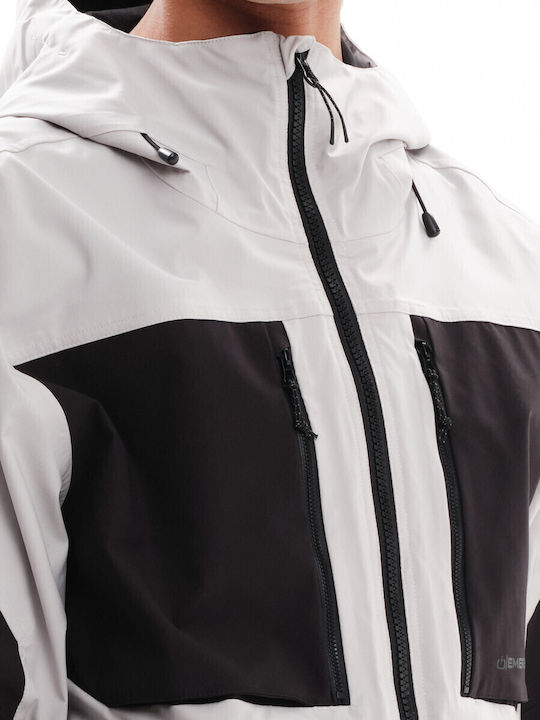 Winter Jacket Waterproof Beige/Black