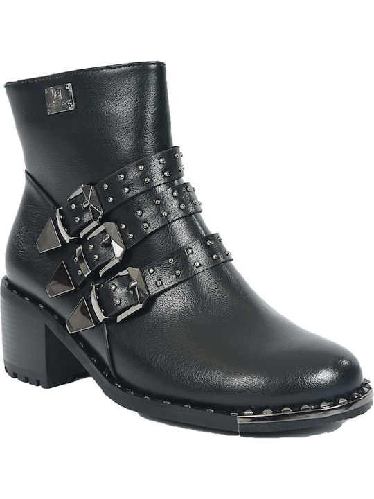 Laura Biagiotti Women's Ankle Boots with Medium Heel Black