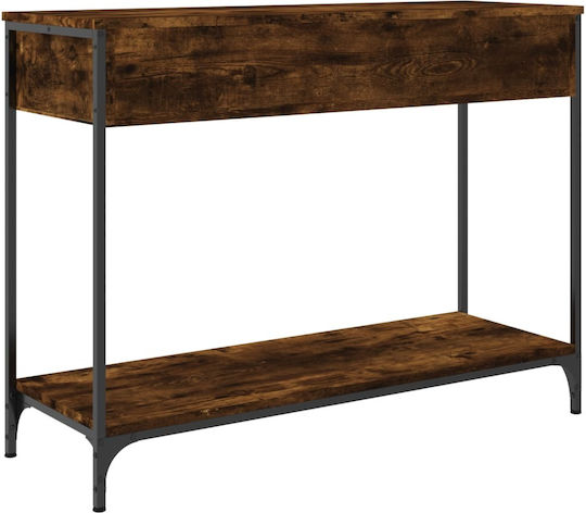 Console Table Wood & Metal Smoky Oak L100xW34.5xH75cm