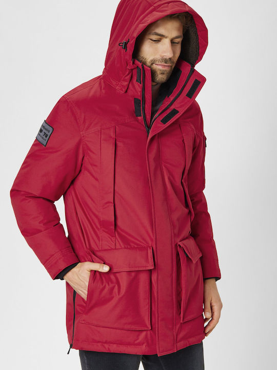 Red Point Herren Winter Jacke Lässig κόκκινο