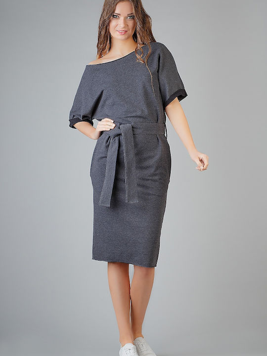 Tessita Mini Kleid Grey