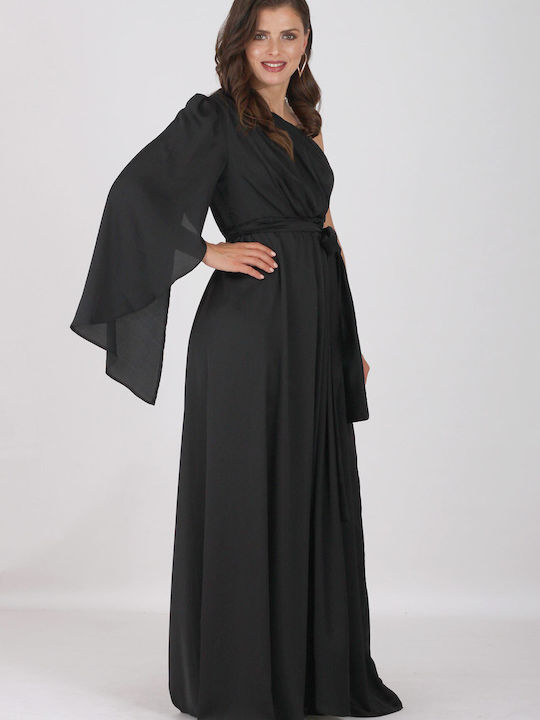 Love Me Apparel Sommer Maxi Kleid Schwarz