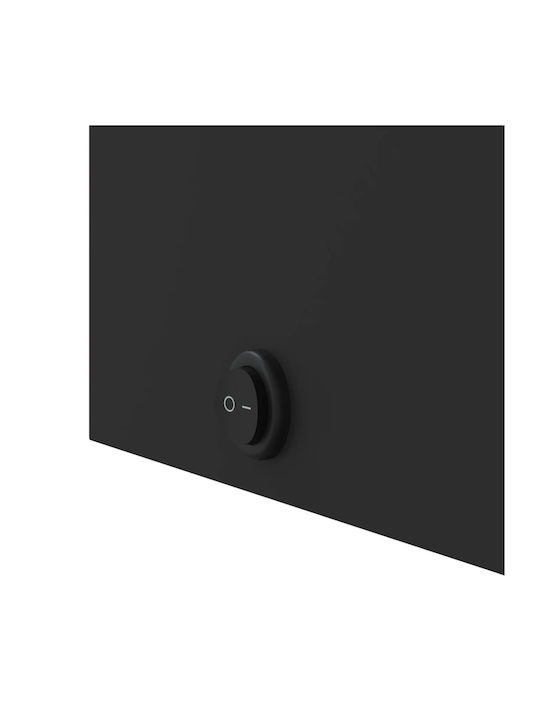 vidaXL Καθρέπτης Μπάνιου Led με Ράφι & Ντουλάπι 60x13cm Μαύρος