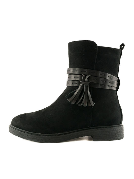 Damen Chelsea Stiefeletten Schwarz