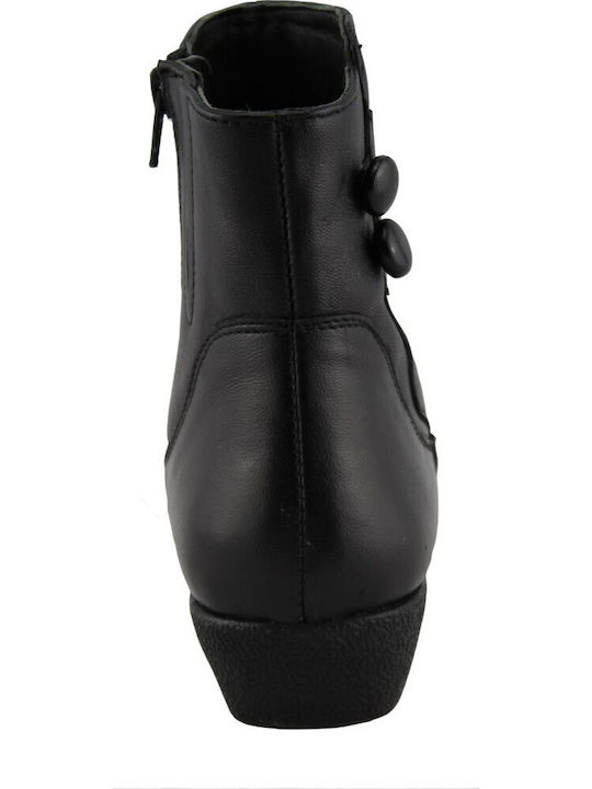 Sabino Leather Women's Ankle Boots Black